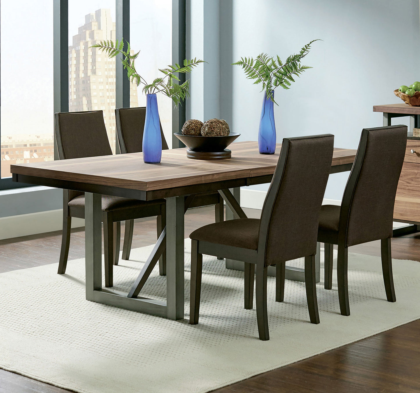 Spring Creek  Rectangular Dining Table Set Chocolate