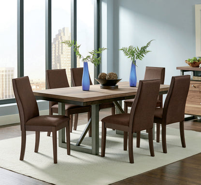 Spring Creek  Rectangular Dining Table Set Chocolate
