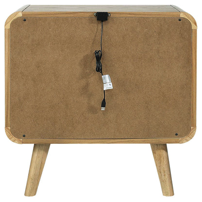 Robyn 2-drawer Nightstand Bedside Table Dark Walnut